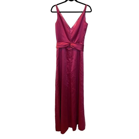 Jim Hjelm Occasions Sleeveless Long Formal Gown Mauve V neck Size 12 - Picture 3 of 8